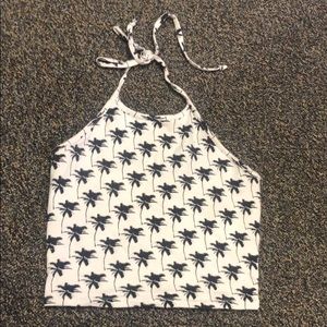Tilly’s palm trees halter top